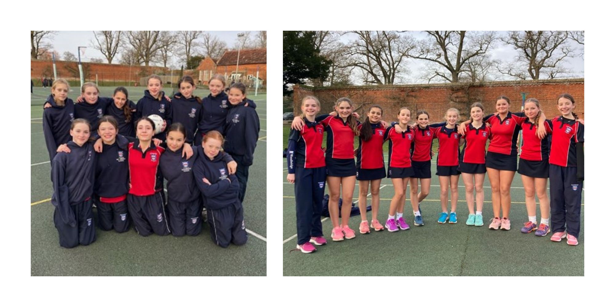 Busy Start To Netball Season January 2024   WBS U12A And U13A Netball Teams January 2024 